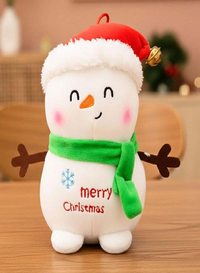 Tickles Cute Snowman with Cap & Scarf Soft Stuffed Plush Toy for Kids Boys & Girls Christmas Gift (Color: Multicolor Size: 18 cm) - Image 1